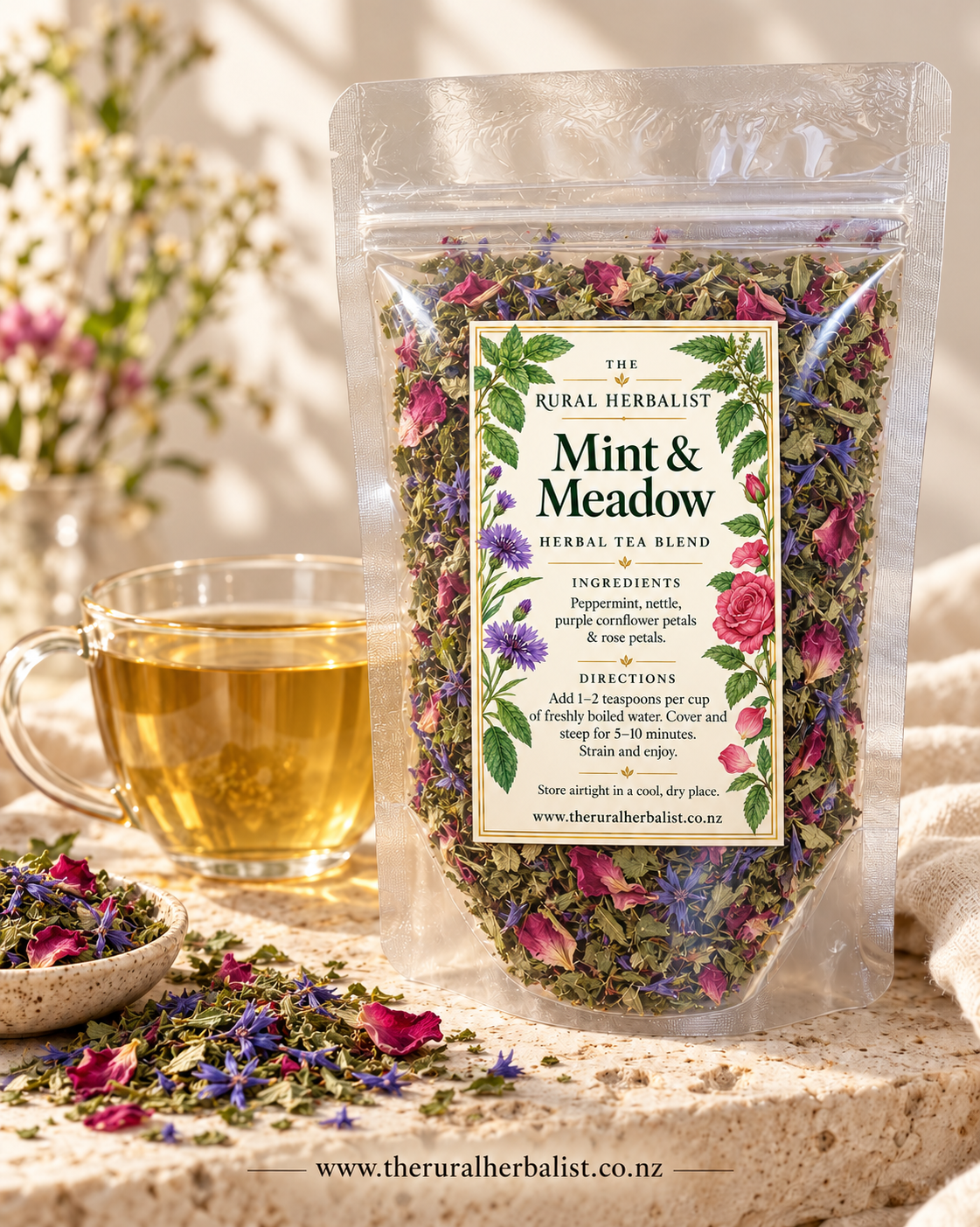 Mint & Meadow Herbal Tea Blend - 50gm