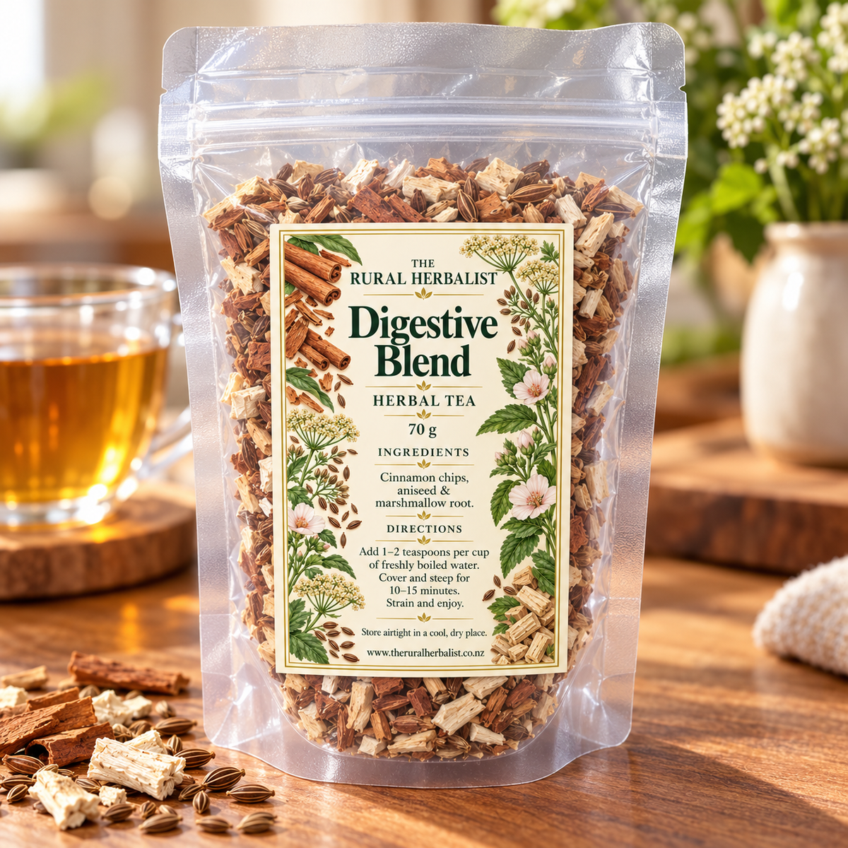 Digestive Health Herbal Tea Blend - 70gm